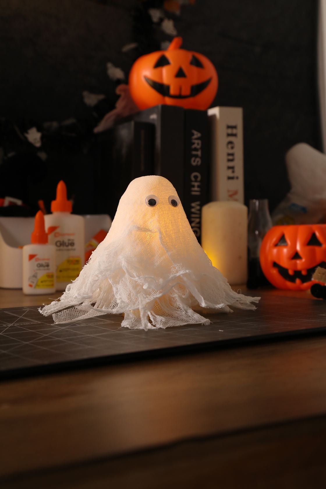 โคมไฟผี Halloween DIY แฟนตาซีตกแต่งบ้าน